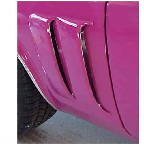 Rear Quarter Panel Scoop Blackouts for 1971 Dodge Challenger