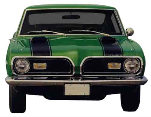Hood and Header Stripe Kit for 1969 Plymouth Barracuda