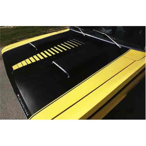 Duster Twister Hood and Cowl "Ladder Stripe" Decal Kit for 1971-1972 Duster