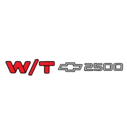 "W/T 2500" Decal for 1994-2000 Chevy W/T 2500 Work Truck