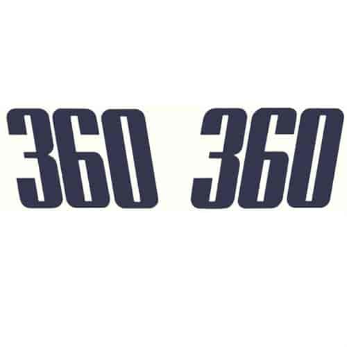 "340" Quarter Panel Numbers for 1971-1974 Plymouth Duster