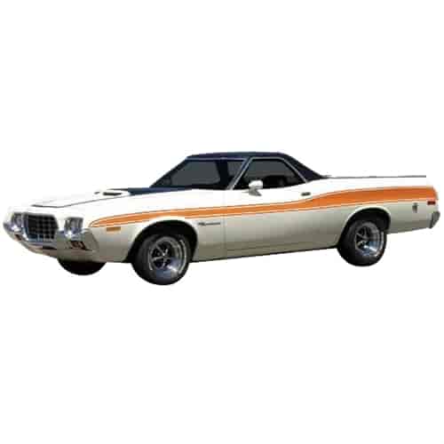 Side And Tailgate Stripe Kit for 1972 Ford Ranchero GT