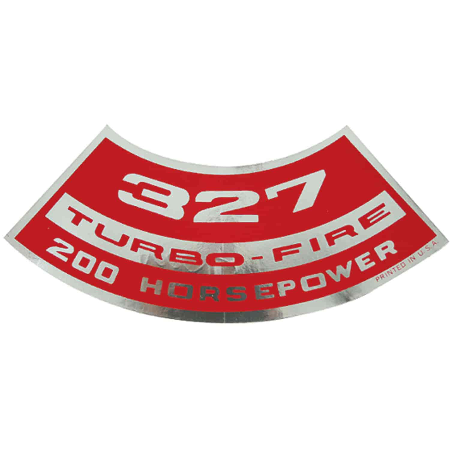 Decal Chevelle/El Camino Air Cleaner 327 200HP Turbo-Fire
