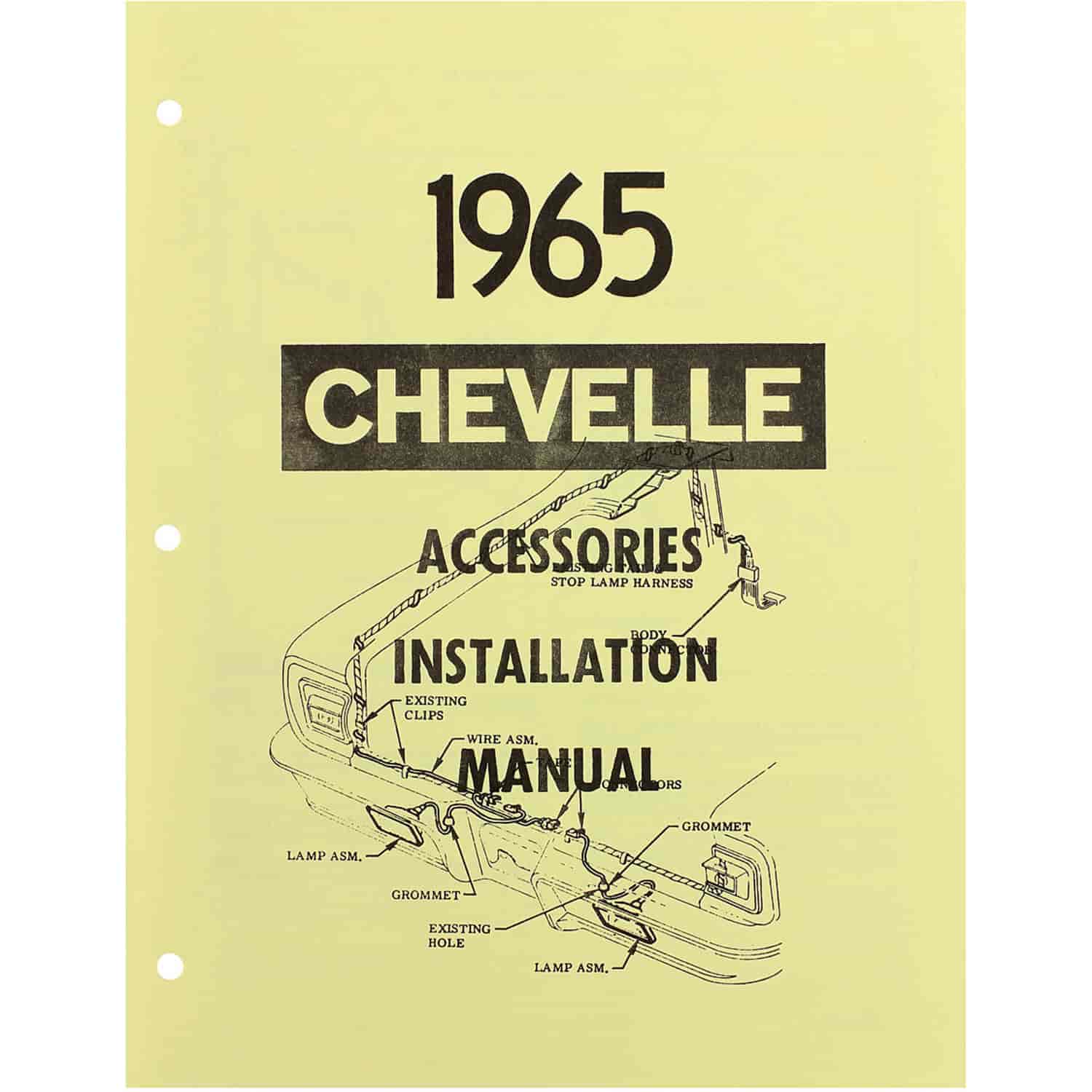 Manual Accessory Installation 1965 Chevelle/El Camino