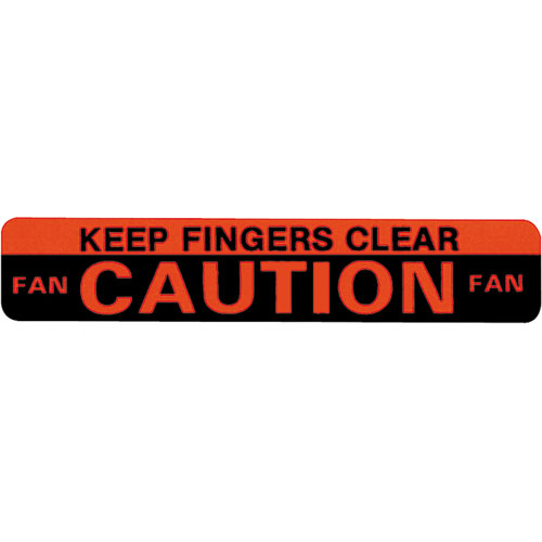 Decal 64-77 GM Fan Shroud Caution Fan