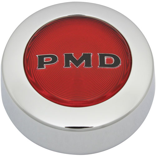 Center Cap for 1970-1972 Pontiac with Rally II Wheels [Red, PMD Lettering]