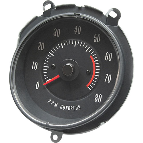 Tachometer 69-72 GTO In-Dash 5500 RPM