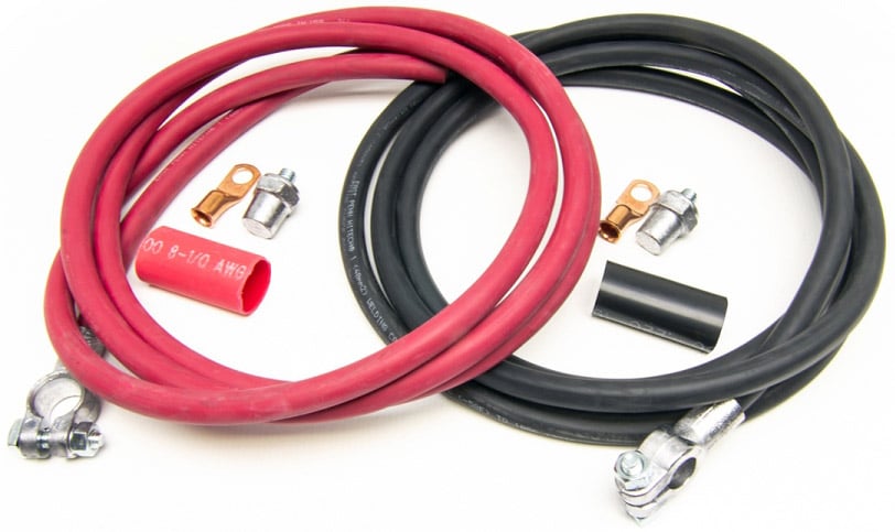 Battery Cable Kit 8-ft. of Both Red and Black Cable