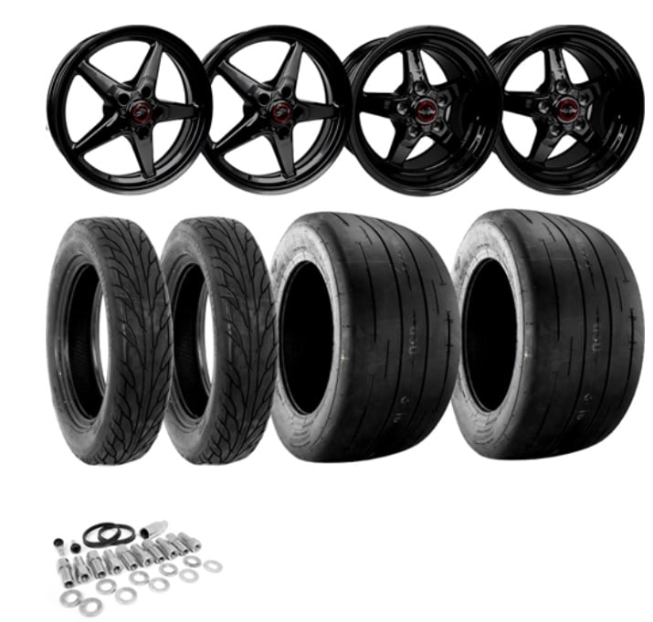 "BIG MEATS" Black Wheel and Tire Kit for 1993-2002 Chevrolet Camaro