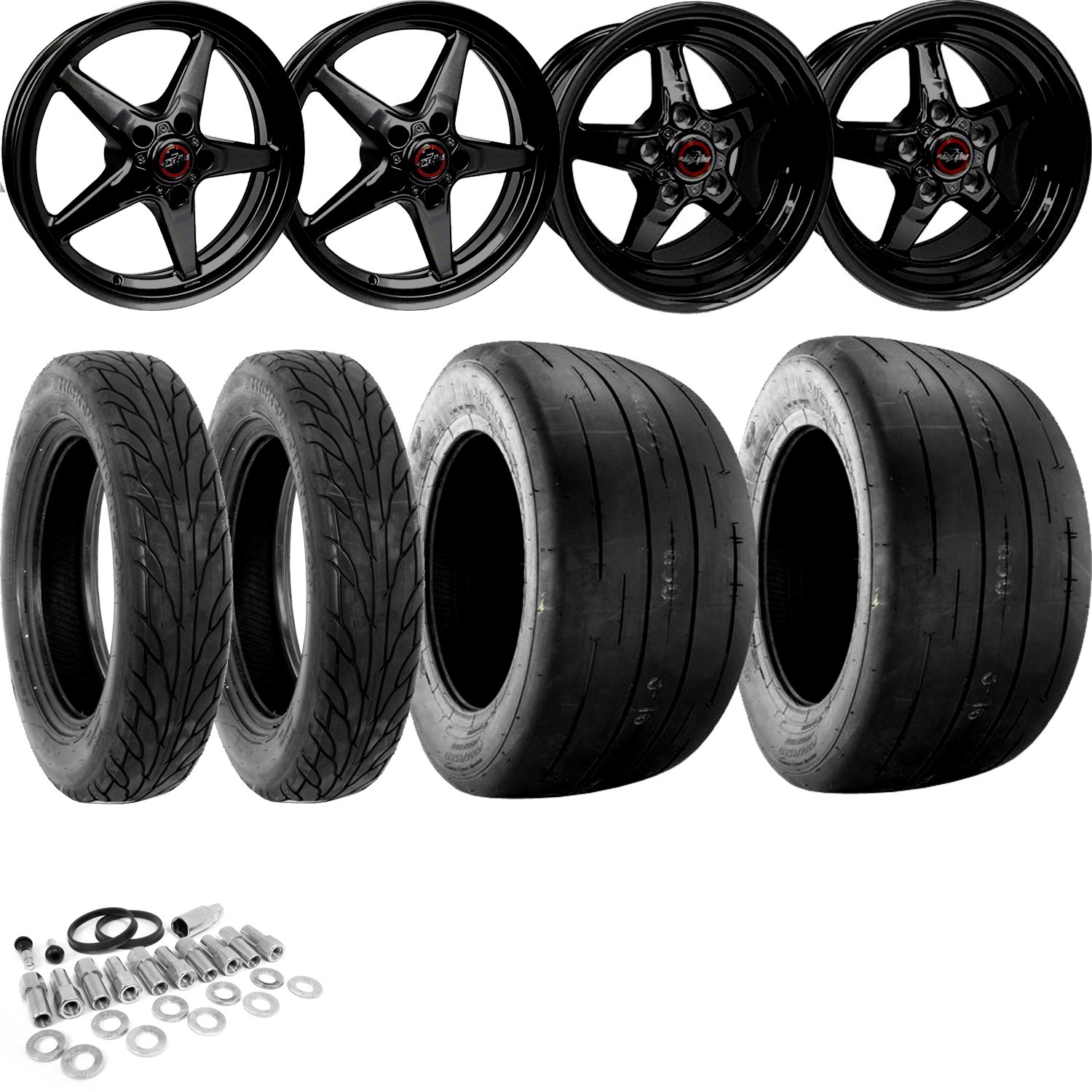 "BIG MEATS" Wheel and Tire Kit For 2006-2019 Dodge Challenger
