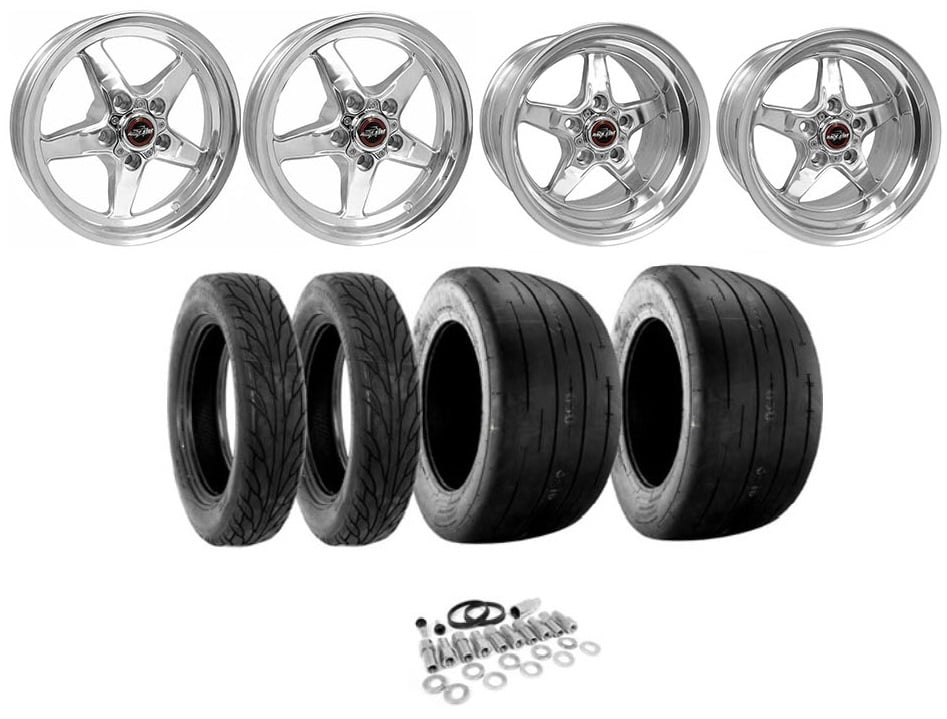 "BIG MEATS" Polished Wheel and Tire Kit for 1993-2002 Chevrolet Camaro