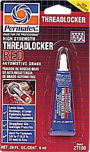 Red High Strength Threadlocker 6ml Tube