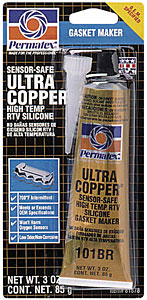 Ultra Copper RTV Silicone Gasket Maker 3oz Tube
