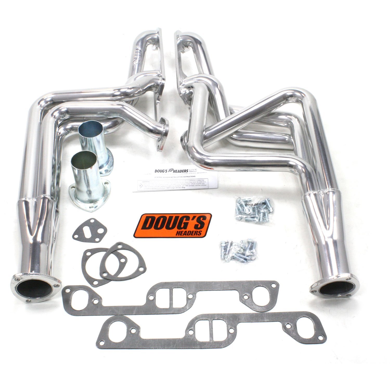 Metallic Ceramic Coated Headers 1970-1981 Pontiac 326-455 1-3/4" Tube Diameter