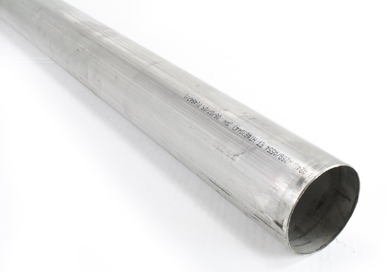 Straight Exhaust Tubing 304 Stainless Steel (A269) 16 Gauge Tube Diameter: 3" Length: 5"