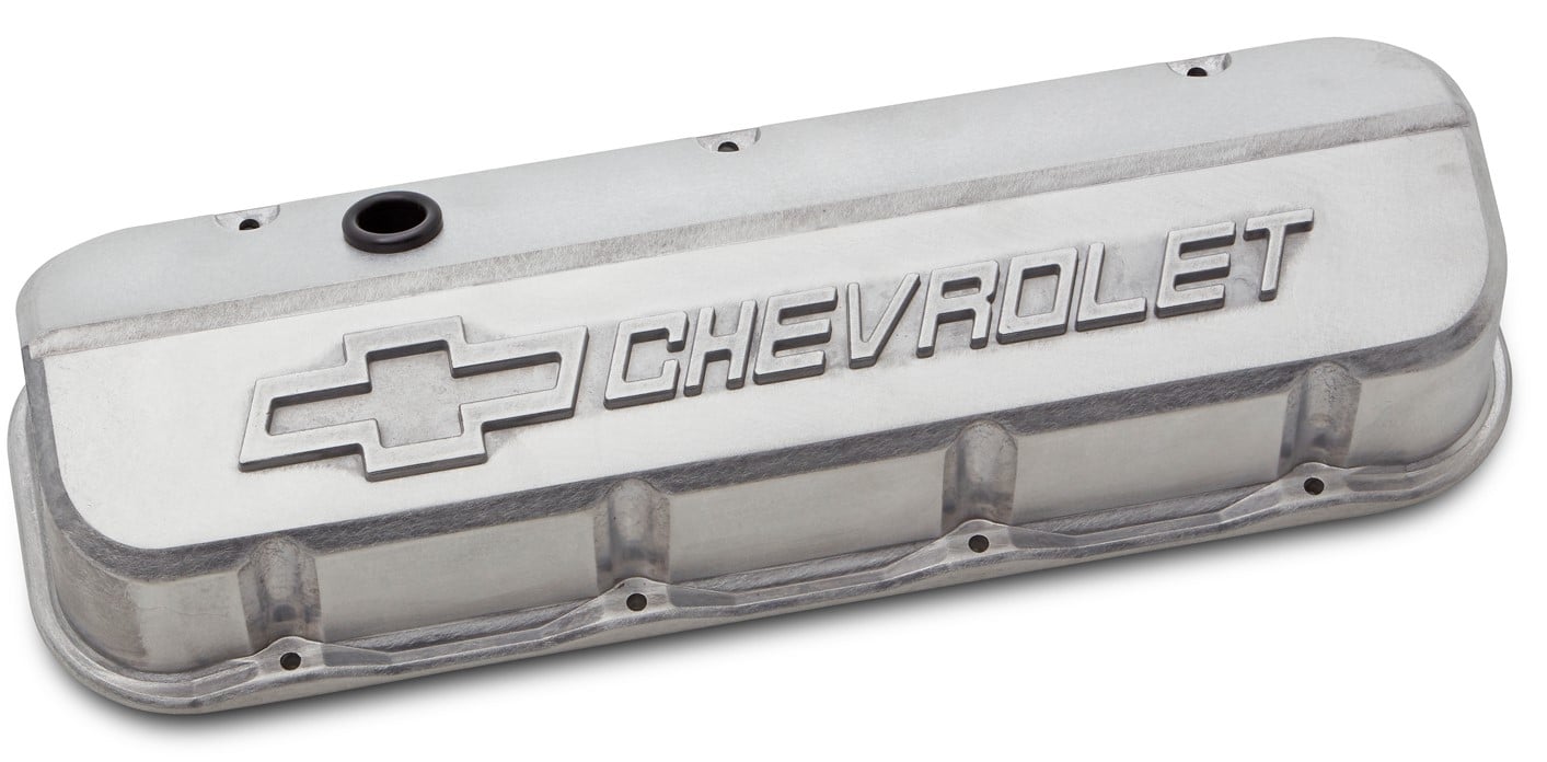 Die-Cast Slant-Edge Valve Covers for 1965-1996 Big Block Chevy 396-454 [Unfinished]