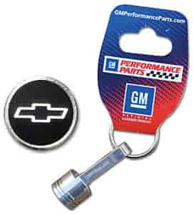 Chevy Bow Tie Piston & Rod Keychain