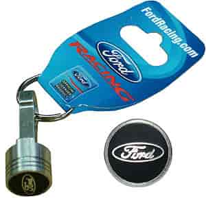 Ford Oval Piston & Rod Keychain