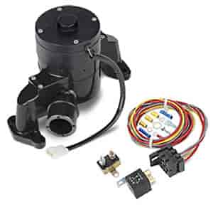 Electric Water Pump Kit Includes: Black Small Block Chevy Electric Water Pump
