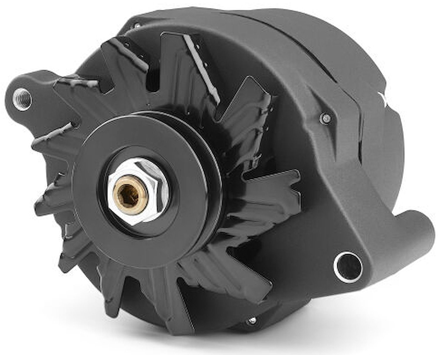1-Wire 100 Amp Ford Alternator with Modified GM CS10si Case [Black Crinkle]