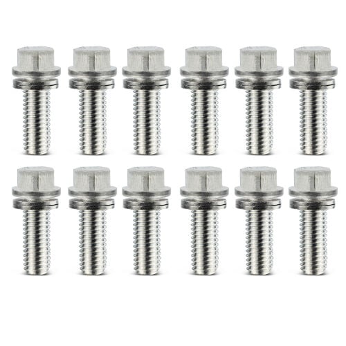 66827 Wedge-Locking Header Bolts for Small Block Chevy, Big Block Mopar, AMC, Buick, Oldsmobile, & Pontiac in [3/8 in. x 3/4 in.