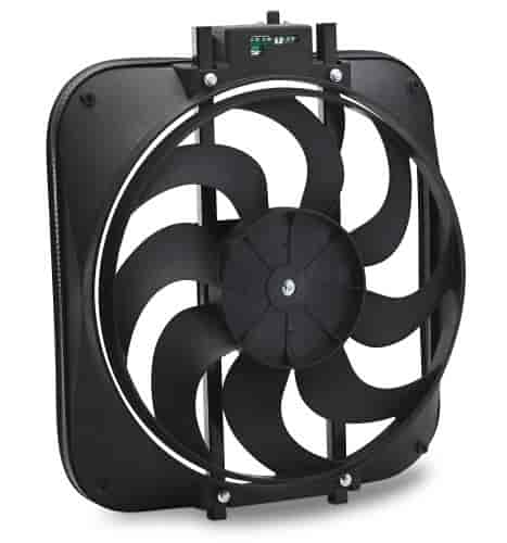 S-Blade Electric Fan with Adjustable Thermostat Universal Fit