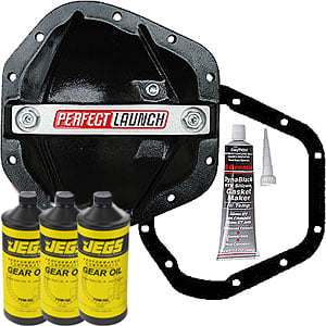 Reinforced Differential Cover Kit for Dana 60 Includes: Cover, Gear Oil, Gasket, & RTV