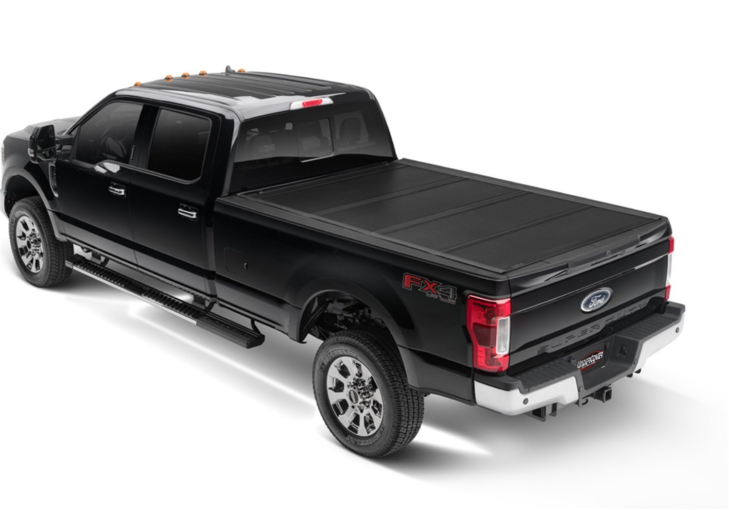 AX22021 Armor Flex Hard Folding Cover, Fits Select Ford F-250/350 6'10" Bed STD/EXT/Crew, Black Textured
