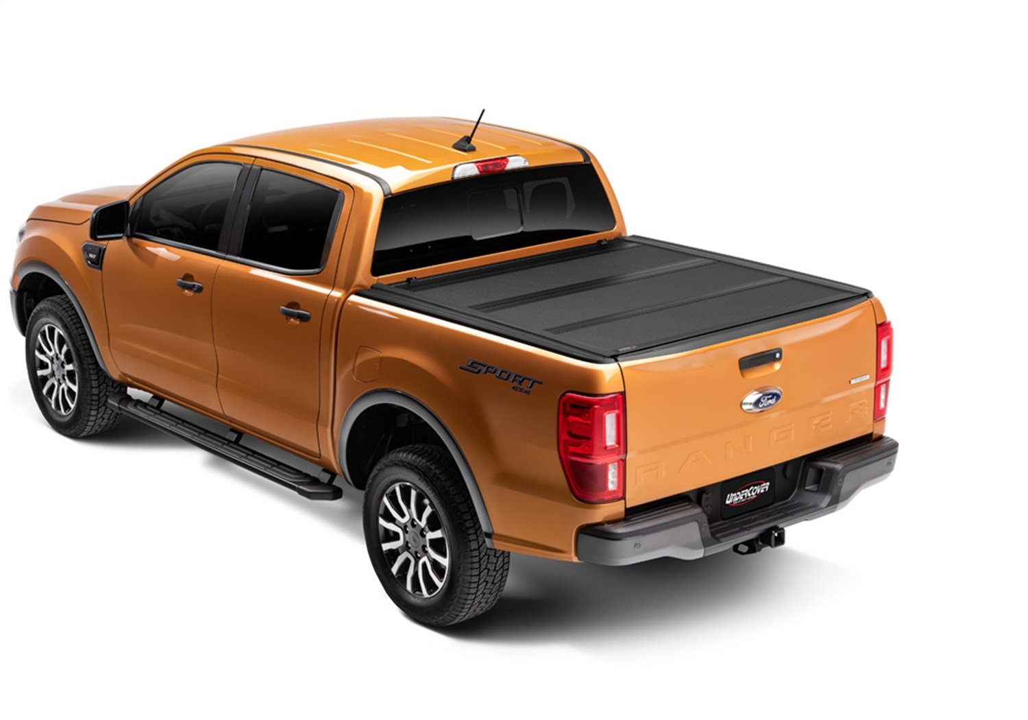 AX22023 Armor Flex Hard Folding Cover, Fits Select Ford Ranger EXT Cab, 6'Bed, Black Textured