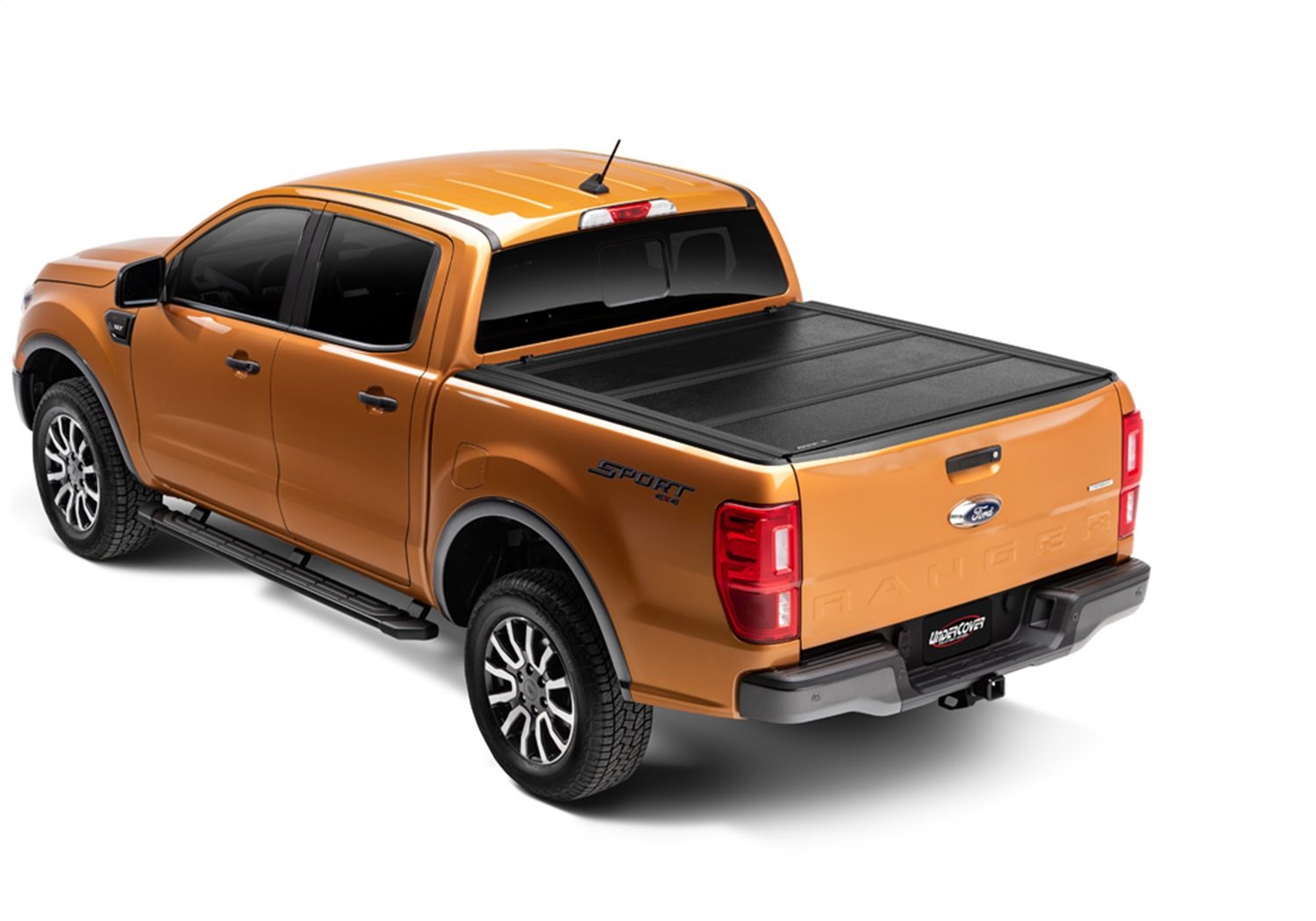 FX21022 Flex Hard Folding Cover, Fits Select Ford Ranger Crew Cab, 5'Bed, Black Textured