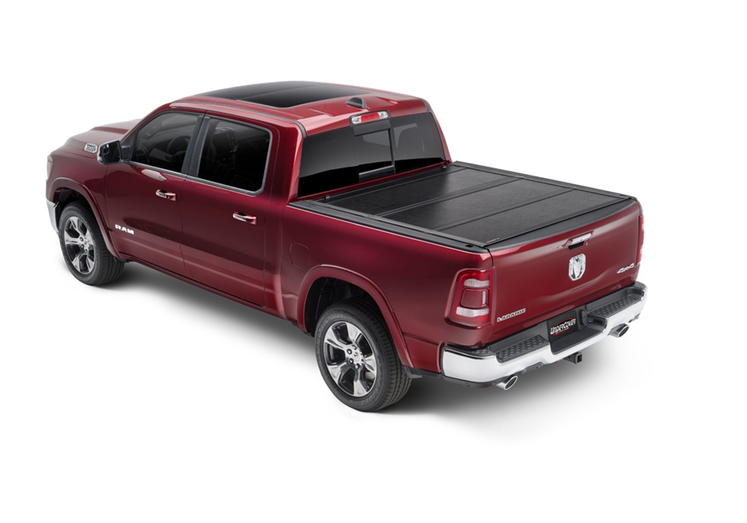 FX31012 Flex Hard Folding Cover, Fits Select Ram 5'7" Bed Crew Cab, w/o RamBox w/ Multifunction Tailgate, Black Textured