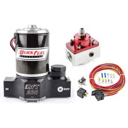 QFT 230 Fuel Pump Kit Includes: Quick Fuel QFT Series 230 GPH Electric Fuel Pump & Regulator