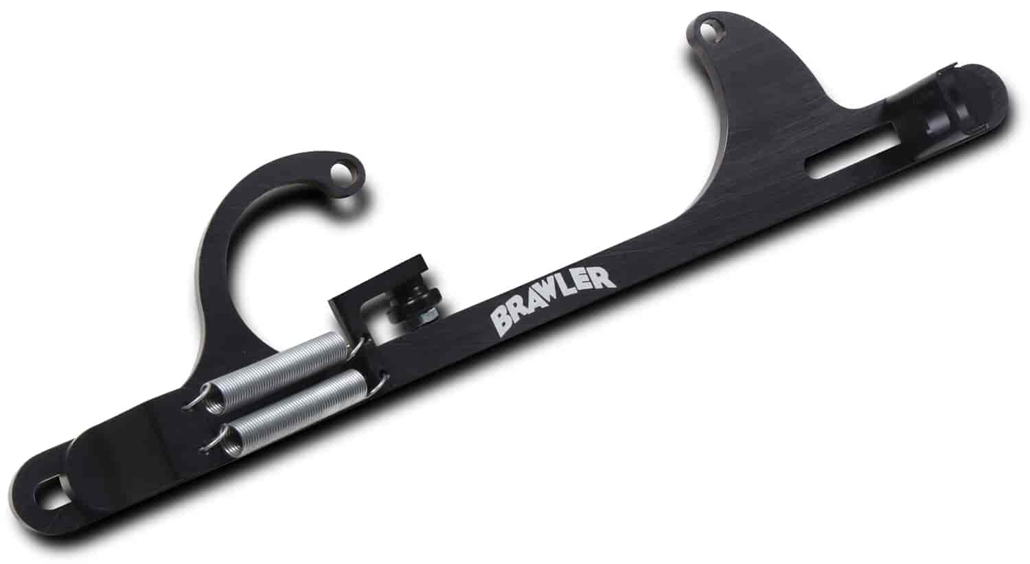Brawler Throttle Return Bracket GM-Style Cable Fits 4150/4160 Carburetors - Black Finish