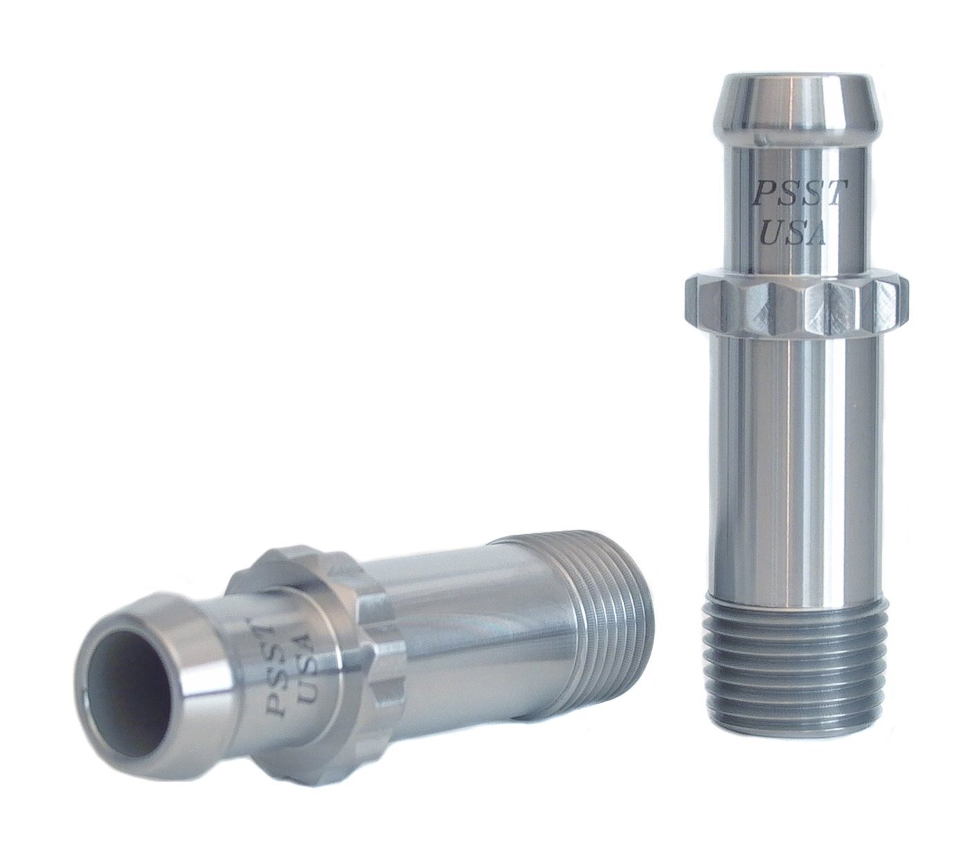 Heater Hose Fitting, Straight, 1/2 in. NPT x 5/8 in. Hose Barb, 2 7/8 in. Length [Natural Finish]