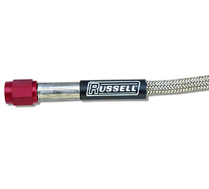 Fuel Line w/Red Fittings -04 AN Hose