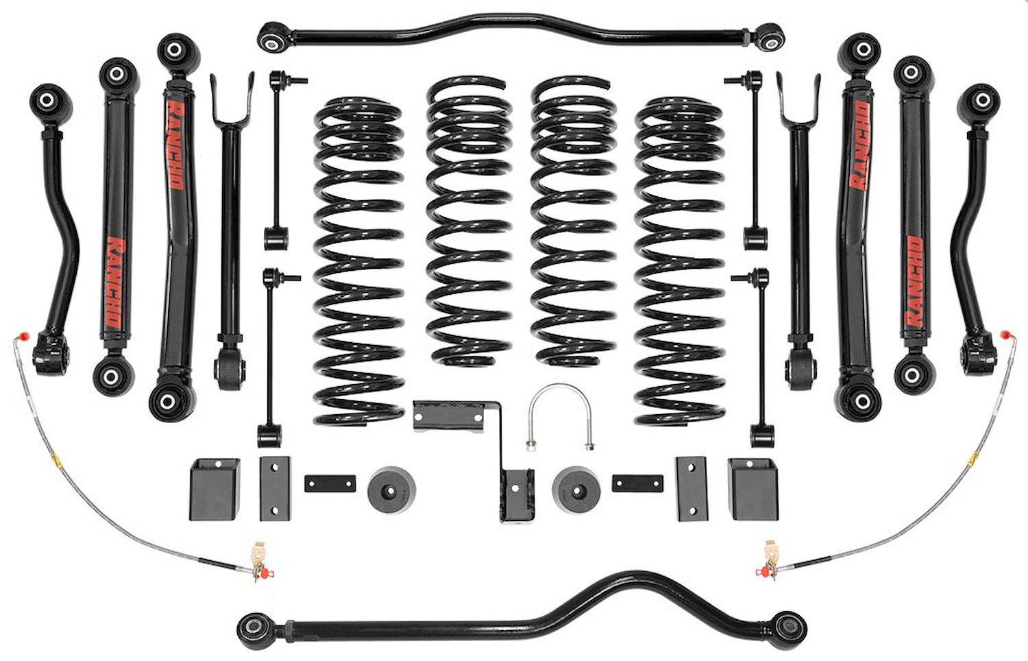 RS66114B Front and Rear Suspension Lift Kit, Lift Amount: 4 in. Front/4 in. Rear