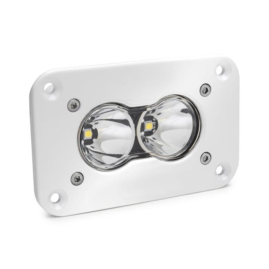 S2 Pro White Flush Mount LED Auxiliary Light Pod [Universal]