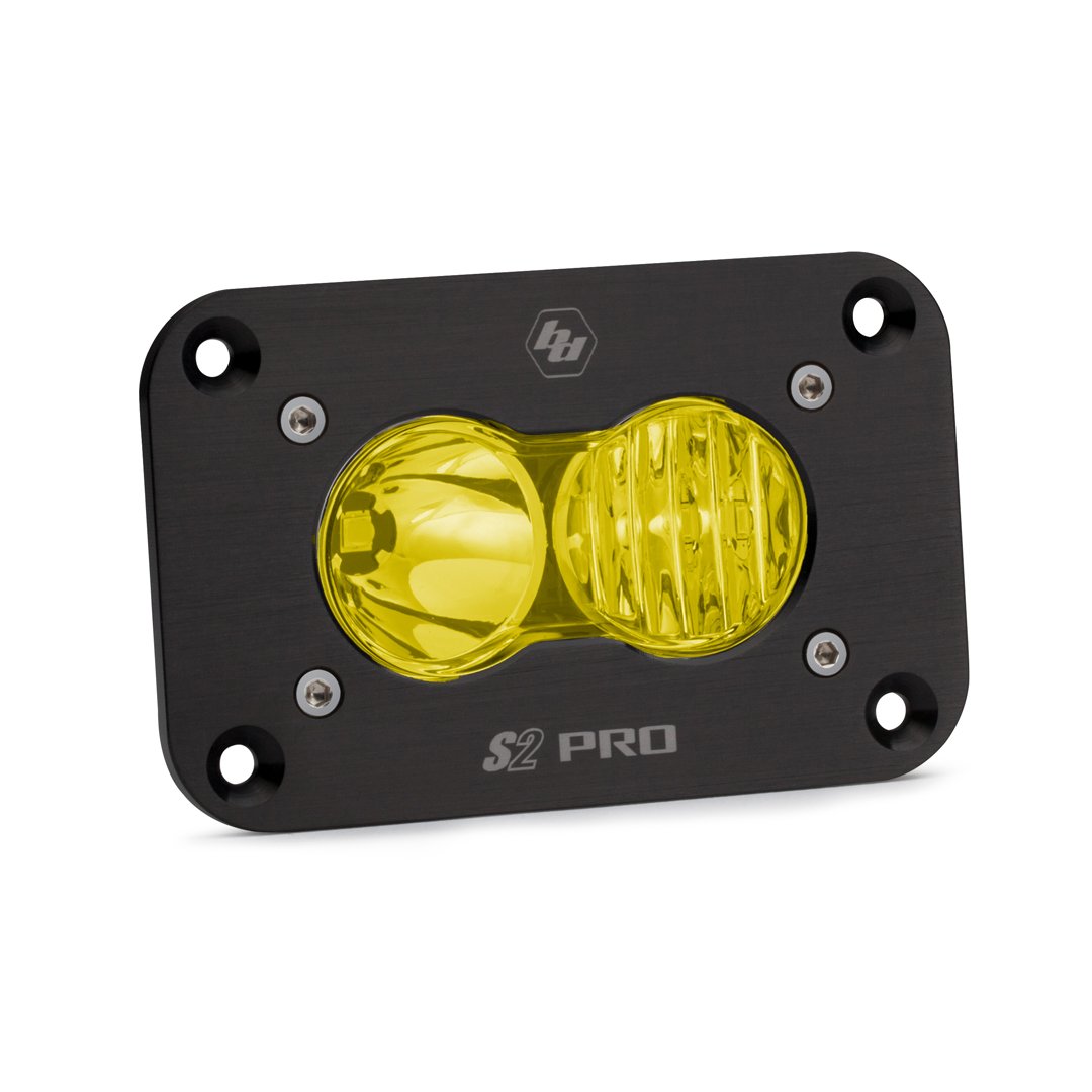 S2 Pro Black Flush Mount LED Auxiliary Light Pod [Universal]