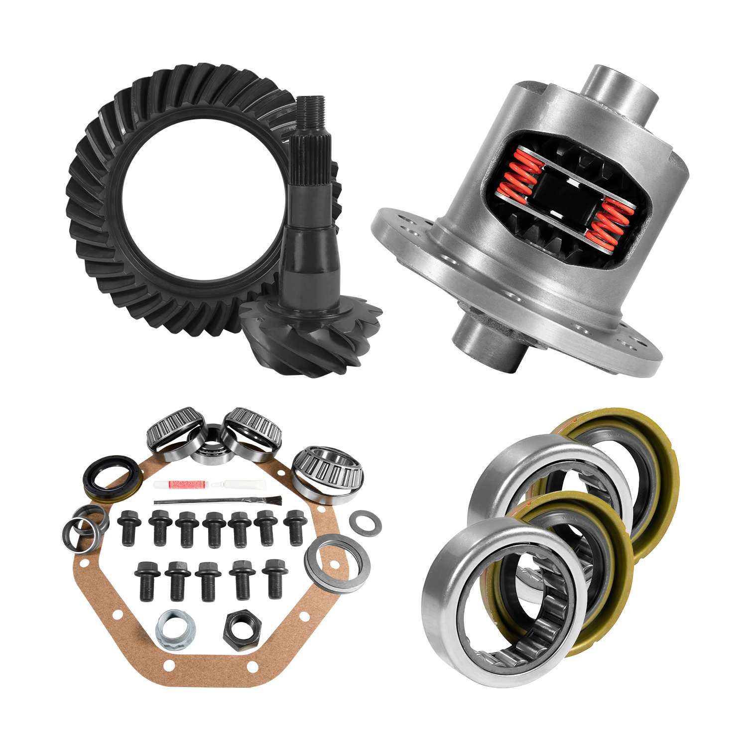 Zf 9.25 in. Chy 3.91 Rear Ring & Pinion, Install Kit, Posi, Axle Bearings & Seals