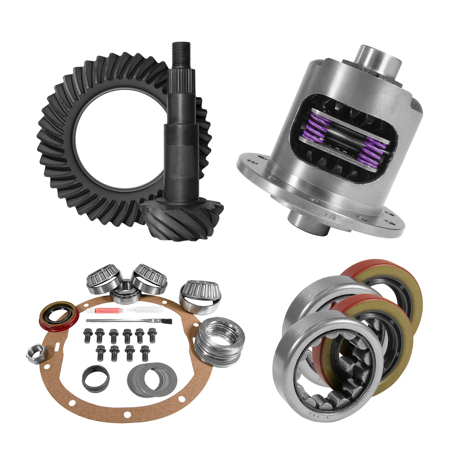 8.2 in. GM 3.55 Ratio Rear Ring & Pinion Gear Set and Master Install Kit Package