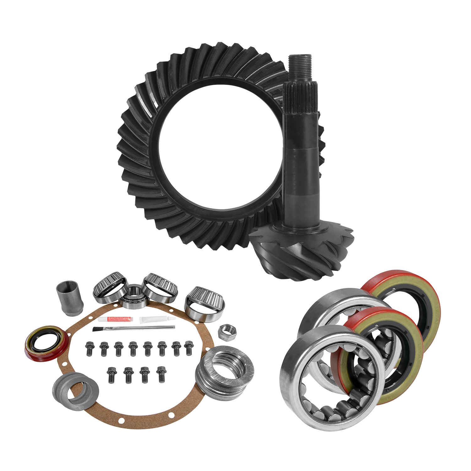 USA Standard 10684 8.875 in. GM 12T 4.11 Rear Ring & Pinion Install Kit, Axle Bearings & Seals