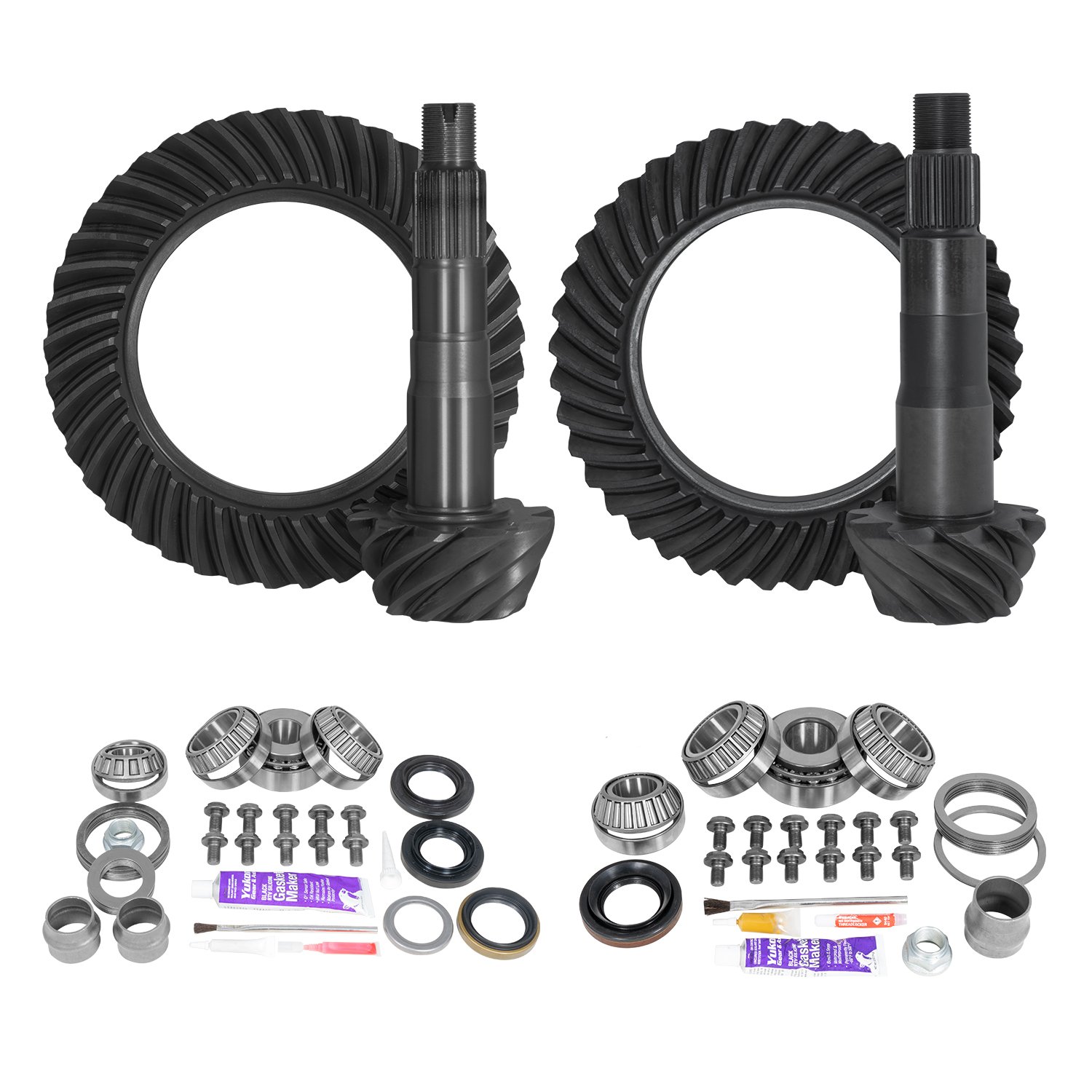Ring & Pinion Gear Kit Package Front & Rear With Install Kits - Toyota 8.2/8 in.Ifs