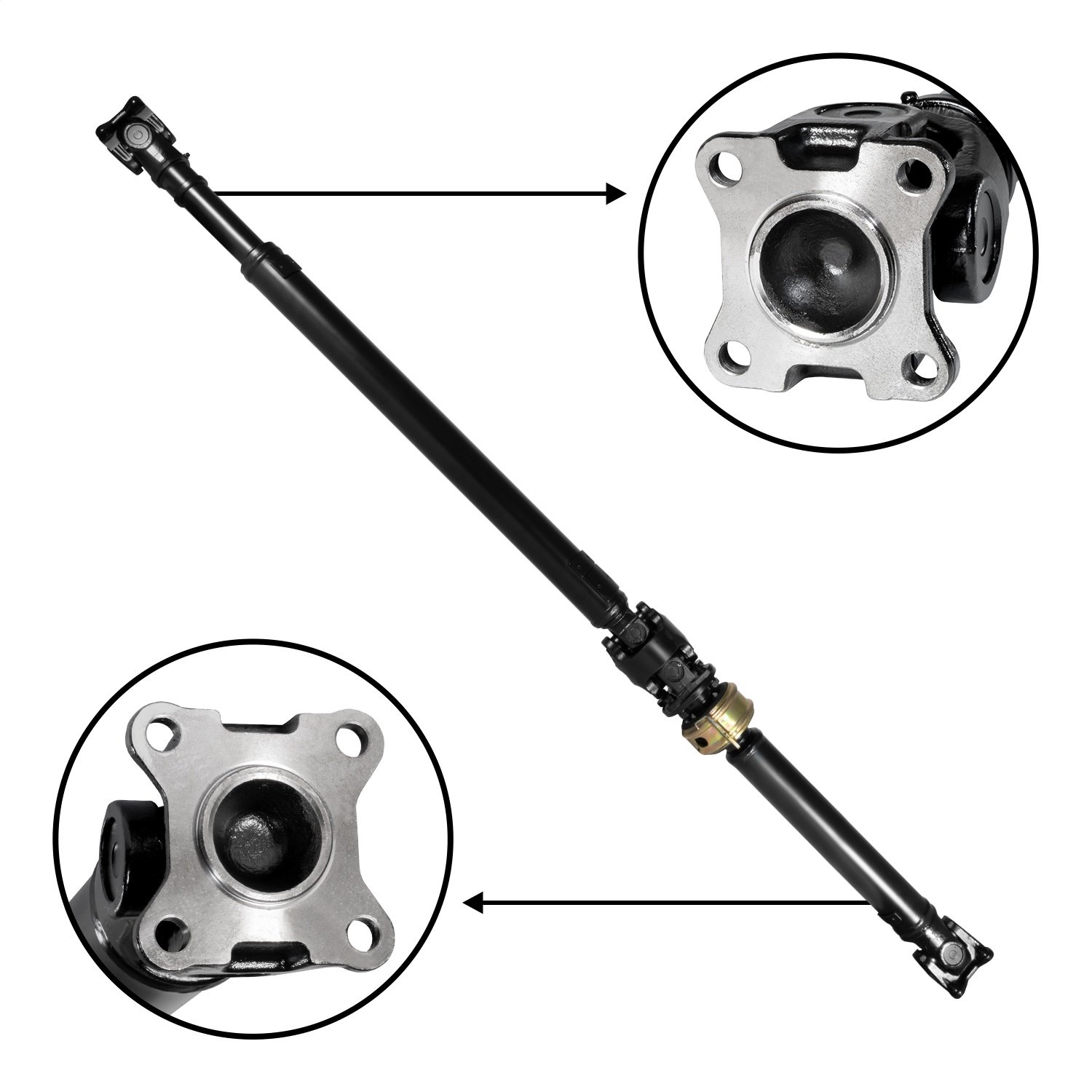 USA Standard ZDS159091 Rear Driveshaft, For Tundra 4Wd, 4.7L, A/T, 2 Piece, 69.37 in. Flange To Flange