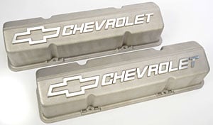 Small Block Chevy Competition Valve Covers Bow Tie Chevrolet Script Logo