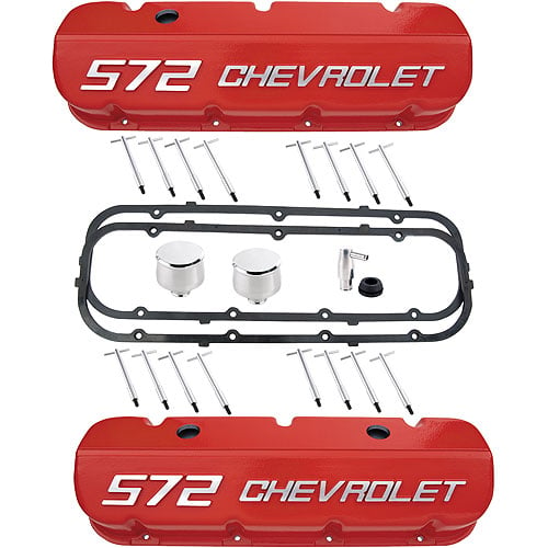 Big Block Chevy Aluminum Valve Cover Kit Competition Style