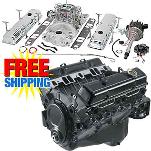 350 Crate Engine w/ Edelbrock Carb & Intake, 290HP @ 5100 RPM