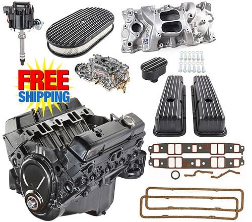 GM Goodwrench 350 Engine & Components Package 10 w/ Edelbrock Intake
