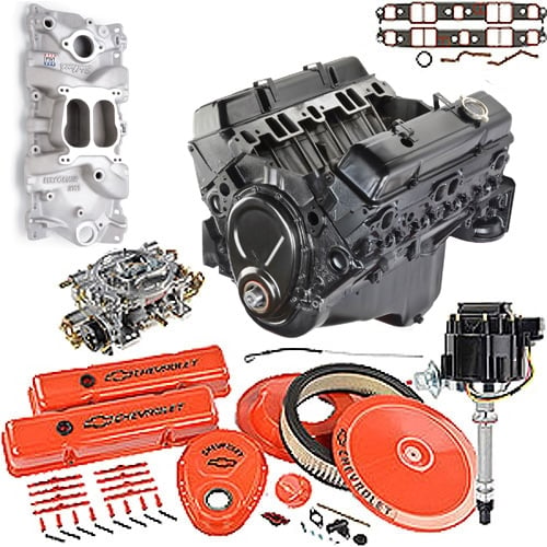 GM Goodwrench 350 Engine Components Package 7 w/ Edelbrock Intake & Carb