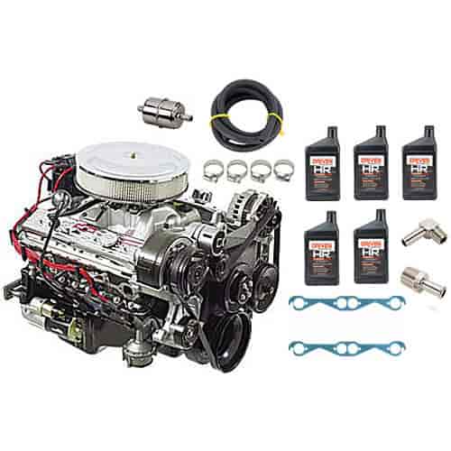 350ci HO Turn-Key Engine Kit 333 HP @ 5100 RPM w/ Holley Fuel Filter, FelPro Gaskets