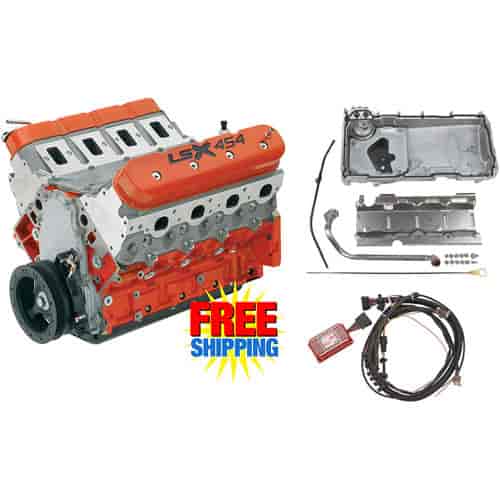 LSX454 454ci Engine Kit Carbureted Applications Includes: